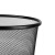 庄太太【黑色中号】铁艺垃圾桶铁网纸篓办公室镂空黑色铁丝网无盖垃圾桶