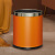 垃圾桶客厅创意厨房厕所卫生间卧室可爱大号北欧风ins轻奢圾 10L银圈-活力橙