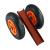 大理石材两轮推车槽钢推板车重型移动实心橡胶轮子手推板搬运车子 [角钢车架]6#轮直径15厘米