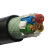  起帆(QIFAN)电线电缆 ZB-YJV-0.6/1KV-3*2.5+1*1.5 阻燃B级电力电缆 黑色100米（生产周期：15-20天）