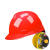 隆得防护 安全帽加厚玻璃钢施工abs透气工程监理安全头盔印字 红色（帽衬：旋钮）