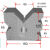铸铁v型铁块大型单口铁铣床v型架轴类检测校正划线v形铁 多口铁150*125*40 一对