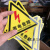 有电危险警示贴三角大号车间验厂电力安全标识牌当心触电标志 26厘米3个