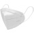 仁聚益口罩透气防护一次性白色防工业粉尘面罩防口水雾霾囗罩 白色-500个-熔喷布