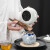 梵育陶瓷中式茶叶罐密封罐普洱茶罐创意便携家用红茶绿茶普洱茶罐 苹果茶叶罐-粉青 500ml