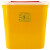 利器盒一次性锐器盒黄色废弃盒加厚医院诊所针头盒圆形方 圆形4升(100个/件)
