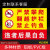 鱼塘警示牌水深危险请勿靠近警示牌防溺水提示牌水库请勿靠近禁止 HL1006(pvc材质) 50x60cm