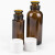 海斯迪克 HKCL-61 玻璃试剂瓶 茶色喇叭口香精香料样品瓶 实验瓶 分装瓶茶色盖子颜色随机 15ml
