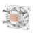 鱼巢Z39CPU散热器1700/1200/115X/AM4温控ITX台式机风扇 Z39白色散热器