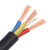 电缆线RVV护套线三相四线2芯3芯1.5 2.5 4 6 10平方软电源线 无氧铜RVV电缆线50米 3芯1平方毫米