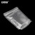 安赛瑞 磨砂透明自立袋 自封夹链包装袋干货果茶叶储存运输密封袋11×17+3cm 50个 2A00588