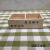 粉笔盒收纳盒讲台实木办公桌面杂物收纳盒教室讲桌粉笔收纳盒 白色2格