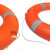 尚留鑫 国标救生圈橘色实心塑料浮圈加厚成人救生圈2.5kg船检款SLX-JSQ-05