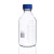 化科 蓝盖丝口玻璃试剂瓶 透明棕色密封瓶，实验室取样瓶 螺纹口刻度密封瓶 250mL，20只起订 