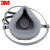 3M 7702舒适型硅胶防尘面罩 防尘口罩喷漆专业有机蒸气中号主体（无配件）DKH 1个