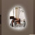 IGIFTFIRE极简镜子防雾浴室镜带灯卫生间智能壁挂墙LED发光梳妆化妆镜补光 透明加灯光 60x80cm