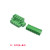 2EDGKM绿色接线端子带固定耳插拔式5.08MM螺丝直弯针PCB2/3/4/8p 5P 直针座+插头5套