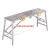 装修马凳折叠升降加厚室内多功能工程平台凳梯子施工凳移动脚手架 1.6*40加厚三根拉绳网面