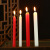 驼铃纵横 YJ102 红白应急照明蜡烛 长杆蜡烛 直径1.7x20cm红色（10只）
