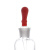 山顶松 白滴瓶 棕滴瓶 胶头滴瓶 茶色滴瓶化学实验器材透明滴瓶 红胶头（10个） 