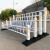 道路护栏隔离栏城市交通蓝白防撞栏马路人行道安全栅栏围栏杆 额外+0.8米高立柱/根