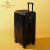 卡姿希品牌行李箱新款大容量加厚行李箱万向轮拉杆旅行箱密码皮箱子耐用 奶白色 28寸