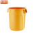 京洲实邦  塑料圆形储物桶加厚垃圾桶B 灰色桶