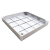 奔新农不锈钢井盖方形圆形隐形装饰304盖板缝隙式盖板201格栅排水沟盖板 白色
