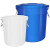 圆形垃圾桶大容量商用大号环卫户外厨房餐饮超大型无盖带盖收纳桶 100升无盖垃圾桶(装约160斤水)