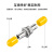创优捷 光纤适配器 ST-ST 小D型 工程电信级法兰盘单纤耦合器延长对接头 50个装 单模多模通用