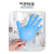 帮手仕一次性蓝色防护手套（无粉）防滑耐磨盒装抽取式PVC材质丁腈合成手套 合成丁腈（100只）/盒 蓝色 L