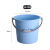 定制适合加厚塑料水桶手提洗衣桶多功能储水桶圆形桶宿舍洗衣桶装 加厚18L北欧蓝