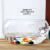 柯必达圆形透明水培玻璃花瓶 大号铜钱碗莲水仙花盆鱼缸玻璃 金鱼缸 加 20D球