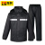 百舸 高速交通分体式雨衣雨裤套装加厚反光雨衣 黑色 XL