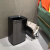 庄太太 大容量垃圾桶商用不锈钢方形果皮箱卫生间废纸筒【40L黑金】ZTT0907