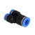 气管塑料快速插接头Y型三通变径PNY10-8/6-4/8-6/12-8 PW12-10 蓝色PNY8-4
