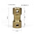 小型刚性黄铜联轴器顶丝固定传动轴铜材质连轴器内孔2/3/4/5/6mm 外径9长20内孔2mm-3mm