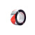 月桐（yuetong）驱鸟彩带 反光警示彩条 YT-CDH3  25mm×100m 聚酯膜 红银色 1卷