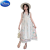 迪士尼（Disney）女童度假连衣裙新款儿童洋气夏吊带吊带裙碎花沙滩裙子 单件网纱裙 160码建议身高150-160cm12-13岁
