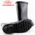 双安 耐酸碱长筒靴 防腐蚀防化学品橡胶靴 耐磨防滑雨靴 1双 45