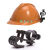 盛世浩瀚定制适合安全帽消防手电筒夹头盔头灯支架安全帽侧灯卡扣夹子安全帽固定卡 直接安装18-24mm