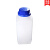塑料方瓶 蓝盖方形塑料瓶 化学试剂分装瓶 正方形HDPE防盗盖带内 60ml