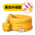牛筋电线防水电缆线2芯户外防冻电源软线2.5平方插头带线 黄色2芯2.5平方15米