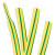 低压黄绿双色热缩管 电工电线加厚绝缘套管接地线标识收缩管200米起售定制 φ10mm(100米/卷)