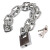 特耐德 钢链条锁长0.8m×粗6mm链 条+防剪锁×11个