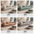 顾家木艺 顾家家居 KUKA现代简约沙发客厅2024新款布艺沙发 科技布羽绒款 颜色可定制 0cm 1.8米直排双人位