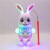 悍迪龙年月亮龙兔子发光音乐万向轮发光玩具齿轮灯光电动男孩女孩玩具 月亮兔（生肖兔） 充电套装【充电池+充电器+螺丝刀