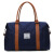 酷奇袋鼠（KUQIDAISHU）旅行包背包型短途行李包收纳袋学生大容量轻便时尚出差包可套拉杆 蓝色 小号