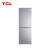 TCL冰箱186升大冷藏室 快速制冷环保材质小冰箱 强劲冷冻 BCD-186C闪白银 