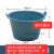 牛筋橡胶桶泥桶灰桶建筑工地用牛津桶瓦工水泥桶砂浆桶加厚塑料橡工业品 zx22厘米高蓝色桶(10个)带提手